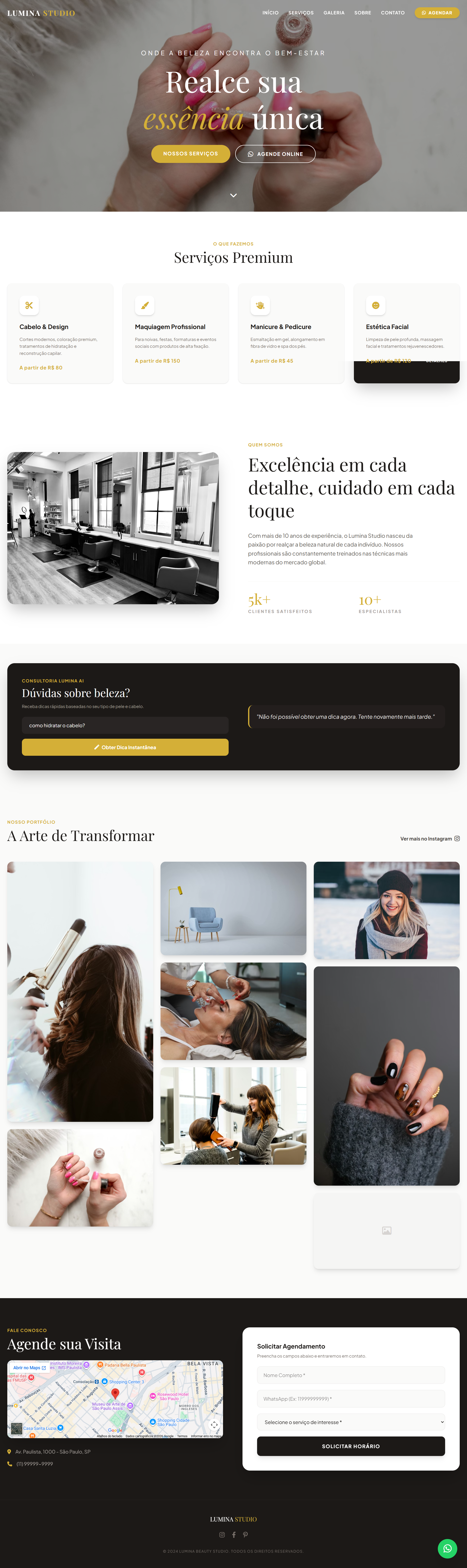 Lumina Studio Homepage